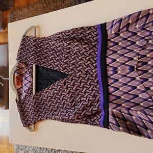 Missoni spring dress fun colours small defect in back below knee